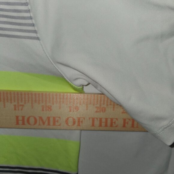 Nike Dri-Fit Polo Shirt Mens Dri Fit Pinehurst Golf Course Striped READ - Picture 6 of 8